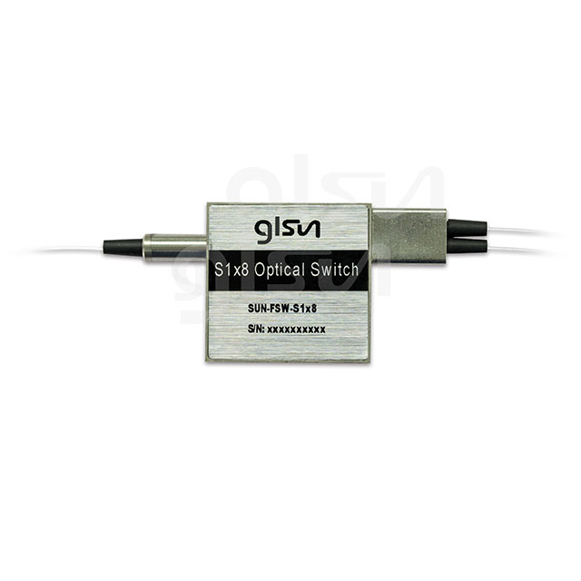SUN-FSW-S1x8 Fiber Optical Switch at Single Mode Latching 1310/1550nm 5V with LC/PC Connector