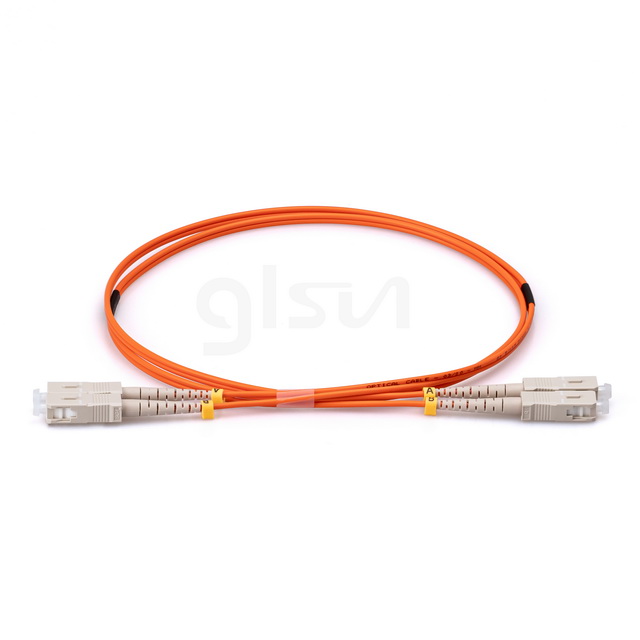1m Fiber Optic Patch Cable SC UPC to SC UPC Duplex OM1