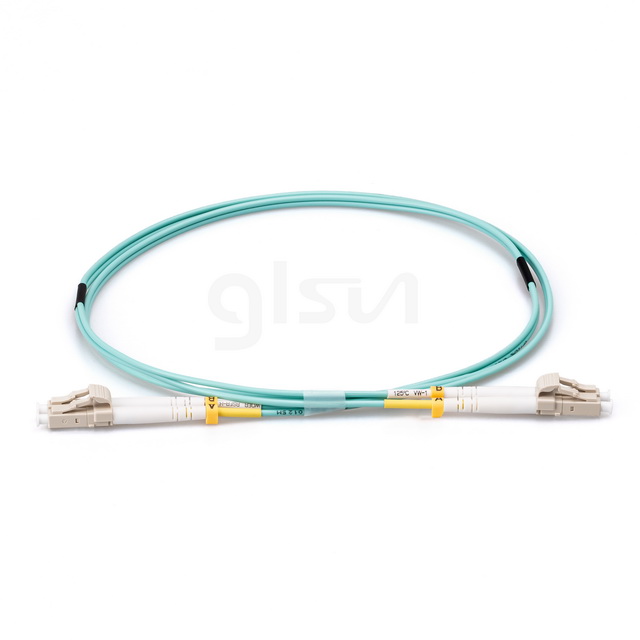 0.5m Fiber Optic Patch Cable LC UPC to LC UPC Duplex OM3