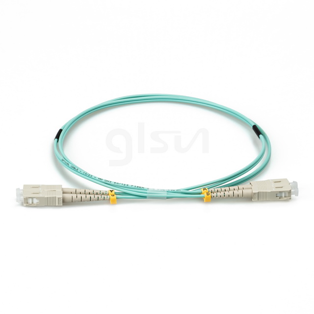 1m Fiber Optic Patch Cable SC UPC to SC UPC Duplex OM3