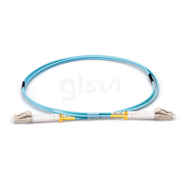 0.5m Fiber Optic Patch Cable LC UPC to LC UPC Duplex OM4