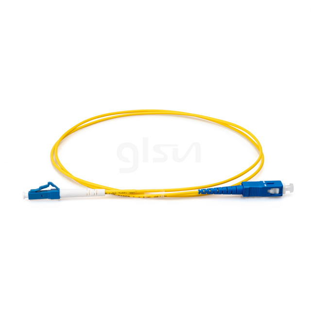 1m Fiber Optic Patch Cable LC UPC to SC UPC Simplex OS2