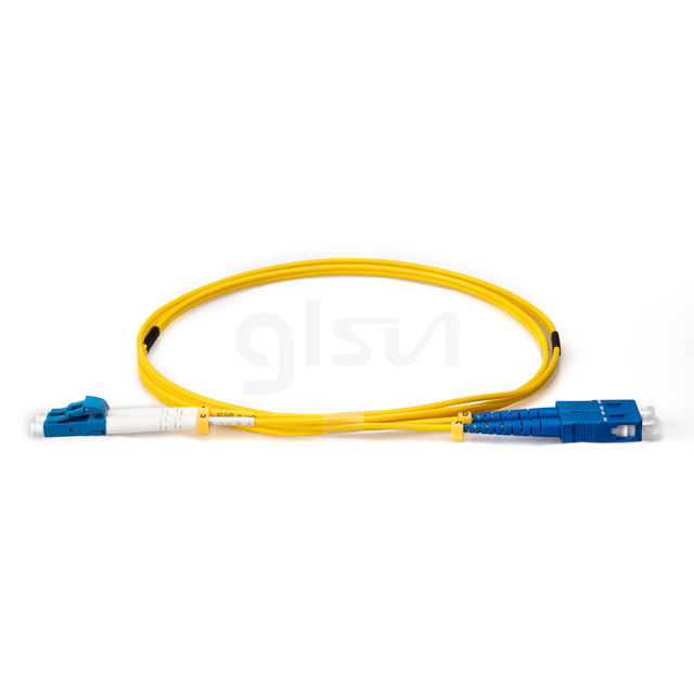 3m Fiber Optic Patch Cable LC UPC to SC UPC Duplex OS2